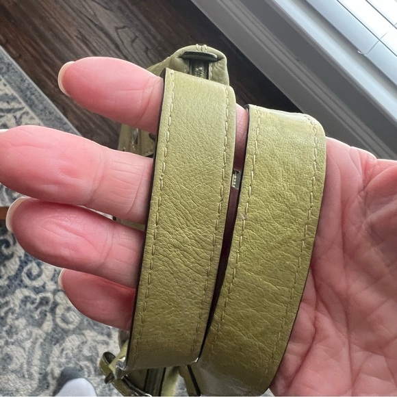 Fossil Women's Green Leather Bag - Picture 6 of 8